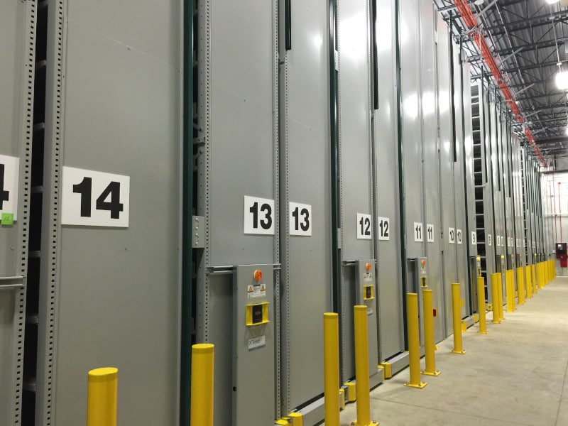 High Bay Archival Storage System for a College Facility