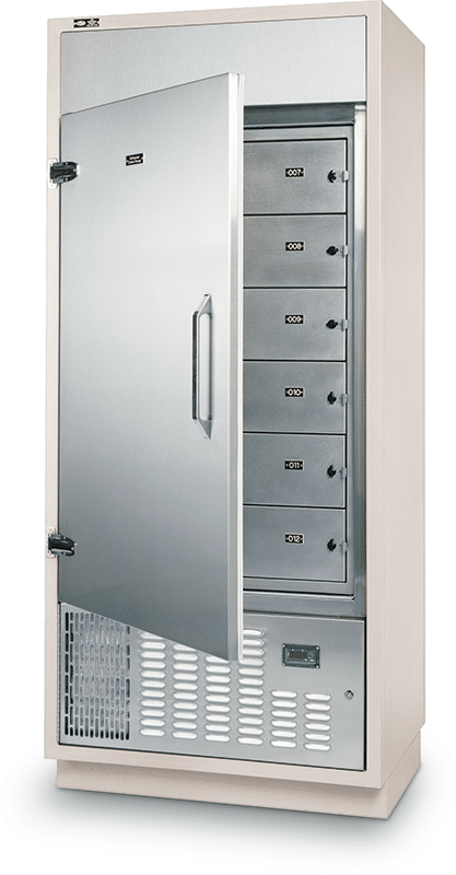 Refrigerated locker, Stock image