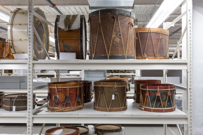 Historic drum collection spacesaver storage